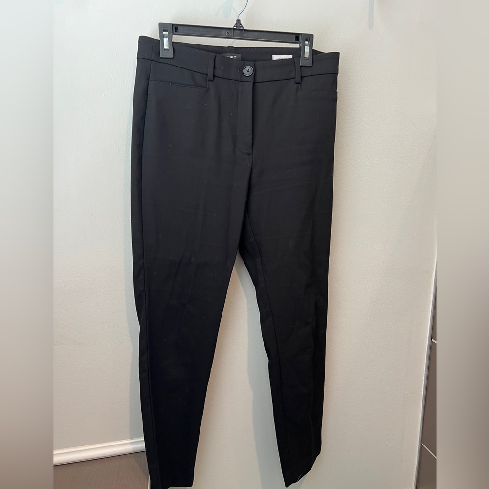 Skinny stretch dress cropped pants